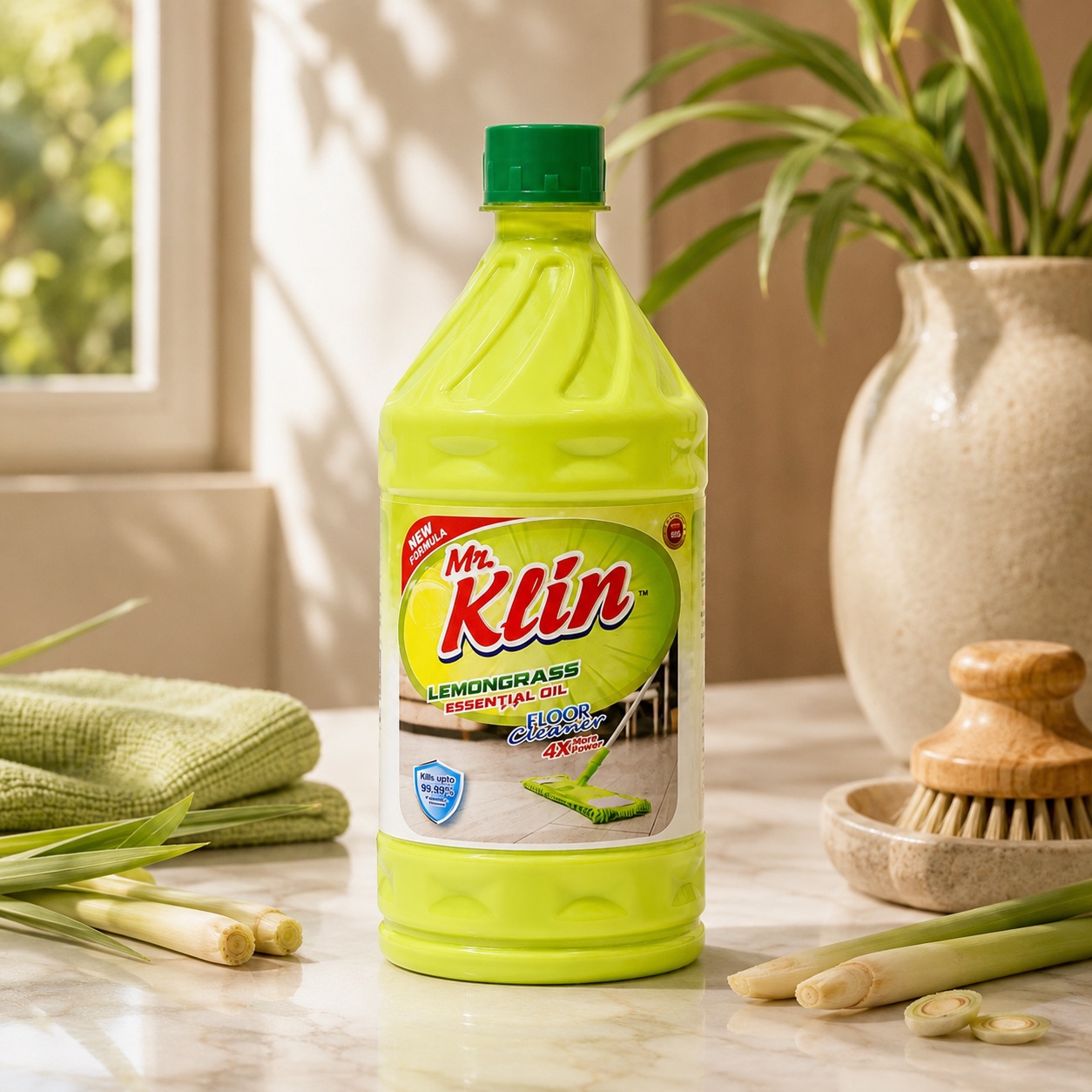 Lemongrass Floor Cleaner in use